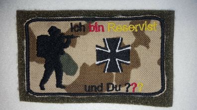 Patch Bundeswehr, Reservisten, Soldat, Bushcraft, Veteran