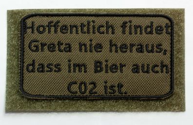 Patch Bundeswehr, Reservisten, Soldat, Bushcraft, Wandern, Bier, Greta