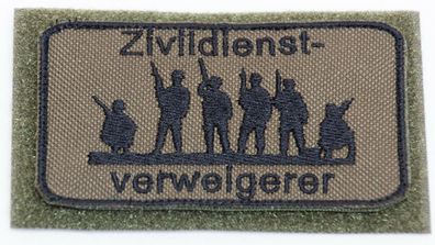Patch Bundeswehr, Reservisten, Soldat, Bushcraft, Zivildienstverweigerer
