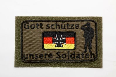 Patch Bundeswehr, Reservisten, Soldat, Veteran, Gott Schütze unsere Soldaten