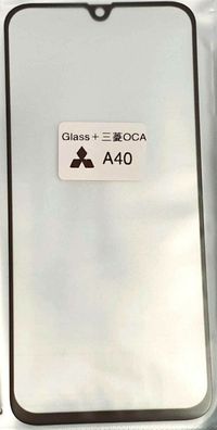 Frontglas + OCA Touchscreen Front Glas Display Lens Samsung Galaxy A40 A405F NEU