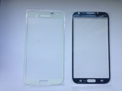 Front Glas Scheibe Display Glasschirm Weiß Wt für Samsung Note 2 N7100 N7105 LTE