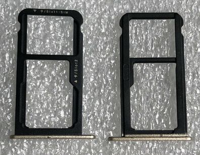 Sim Simkarten Halter Holder Adapter Tray Schlitten Gold Huawei P8 Lite 2017