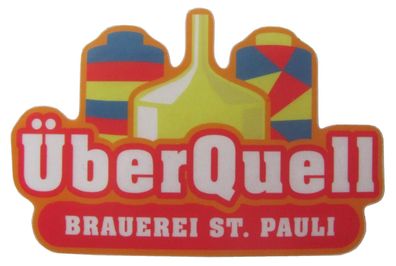 Brauerei St. Pauli - ÜberQuell - Aufkleber 83 x 54 mm