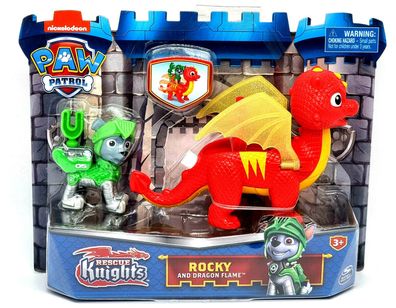 Paw Patrol Rescue Knights Rocky and Dragon Flame