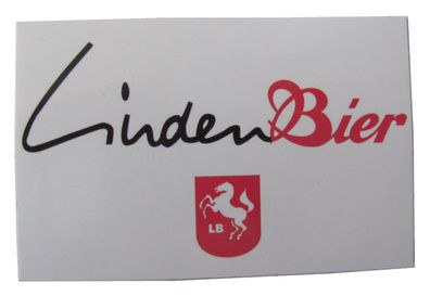 Lindenbrauerei - Linden Bier - Aufkleber 95 x 56 mm