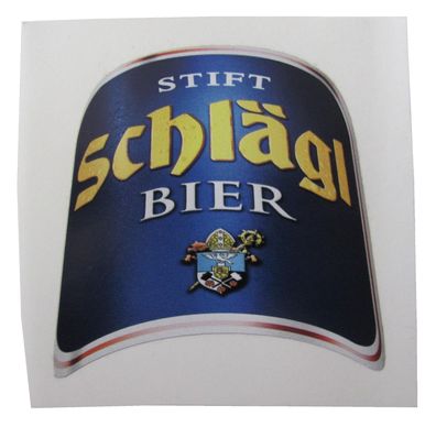 Stiftsbrauerei Schlägl aus Österreich - Bier - Aufkleber 75 x 75 mm - Motiv 2