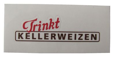 Trinkt Kellerweizen - Aufkleber 80 x 24 mm