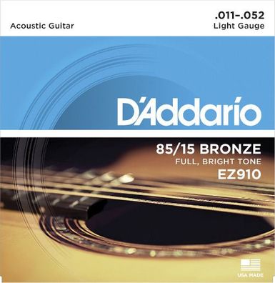 D'Addario EZ910 American Bronze - light (011-052) - Saiten für Westerngitarre