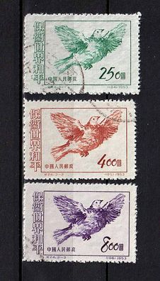 Vr China 1953 212 - 214 ( für den Weltfrieden) o