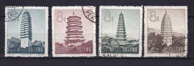 VR-China 1958 365-368 ( Alte Pagoden ) gestempelt o (2)