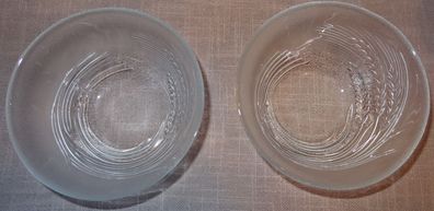 CK Glasschüssel 2 gleiche kleine Schüsseln ältere Schüsselchen Speiseschüssel Eisdeko