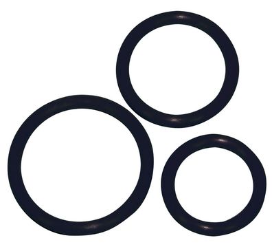 Sexy Circles Cockring-Set - black