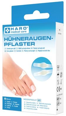 HARO Hühneraugen-Pflaster transparent 6er Pack