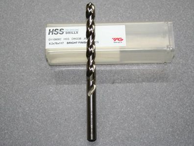 HSS, Spiralbohrer D=8,20 für Aluminium