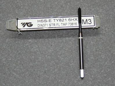 HSS-E, M3 Gewindebohrer ISO Gewinde DIN 13 für Kupfer, Kunststoff und GFK / CFK
