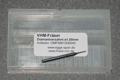 VHM-Fräser Diamantverzahnt Ø 1.00mm