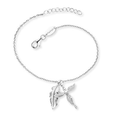 Engelsrufer Armband ERB-FEDER-ANGEL-ZI Sterling Silber rhodiniert