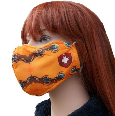 Wellensteyn Mund-Nasen-Bedeckung, Stoff Maske, Wellensteyn Face Mask, orange