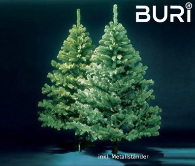 BURI® künstlicher Weihnachtsbaum 210cm Tannenbaum Christbaum Tanne Kunstbaum