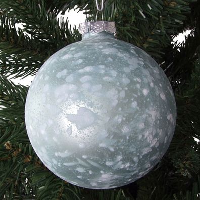 Glas-Weihnachtsbaumkugeln 2 Stück 9cm Christbaumkugel Adventsdeko Baumschmuck