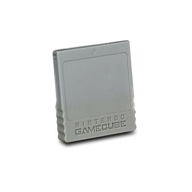 Original Nintendo Gamecube Speicherkarte mit 59 Blocks = 4 Mb in Grau
