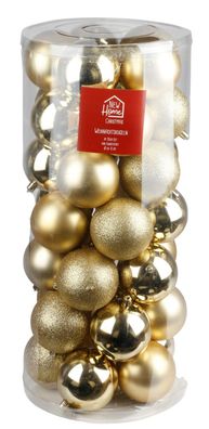 Weihnachtsbaumkugeln gold 35-tlg Christbaumschmuck Baumschmuck Christbaumkugel