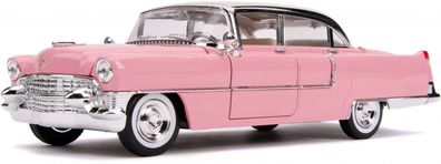 Auto 1955 Cadillac Fleetwood 1:24 Die-Cast Rosa/ Weiß