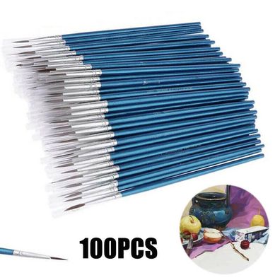 100Pcs Mikro Extra Fein Detail Malen Pinsel Pro Kunst Basteln Bérsten Set Dhl#