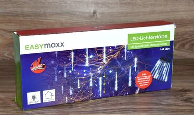 LED-Leuchte Meteorit Easymaxx 8er-Set Lichterkette Schneefall Outdoor NEU