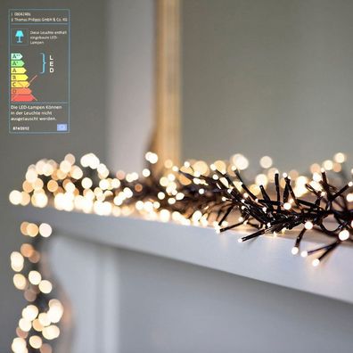 LED-Cluster-Lichterkette 768 LEDs Weihnachtsbeleuchtung Deko Beleuchtung Garten