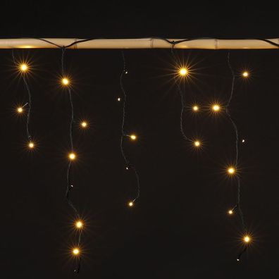 LED Lichtervorhang 3,5m warmweiß Lichterkette Weihnachtensdeko Aussenbeleuchtung