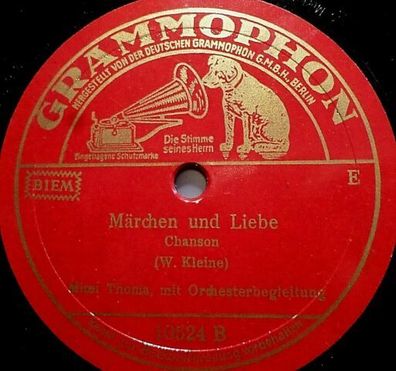 MIMI THOMA "Peterle / Märchen und Liebe" Grammophon 1939 10" 78rpm