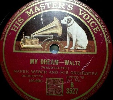 MAREK WEBER "Sirenen Magic / My Dream" HMV 1930 78rpm 10"