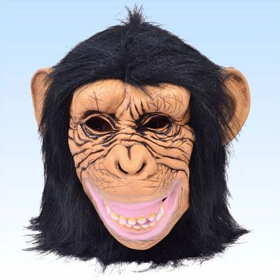 Vollmaske Affe Affenmaske Maske Faschingsmaske Tiermaske Karneval Masken