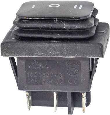 Wippschalter IP65 (I 0 II) 3Polig Schalter Kippschalter Netzschalter 230V