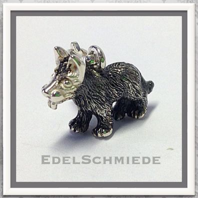 Edelschmiede925 Charm Anhänger 925 Silber Märchenfigur Hund