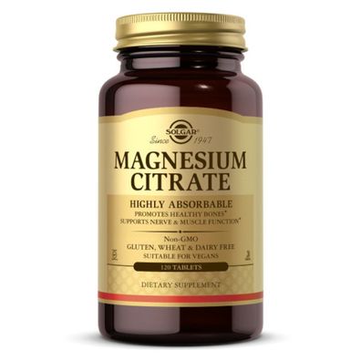 Solgar, Magnesium Citrate, 210mg, 120 Tabletten