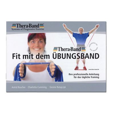 TheraBand® latexfrei 1,50m Schwarz inkl. Übungsanleitung Besonders Schwer Gymnasti...