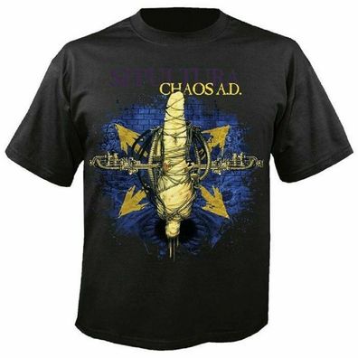 Sepultura - Chaos A.D. 30 years T-Shirt schwarz Neu-New
