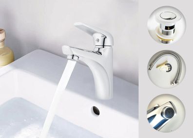 Badarmaturen AQUA Waschtisch Waschbecken Badezimmer Wasserhahn Einhebelmischer Chrome