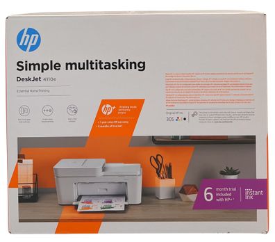 HP Deskjet 4110e All-in-One Printer Drucker Kopierer Scanner WiFi Faxversand NEU