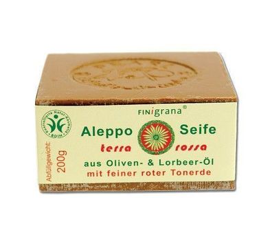 FINigrana® Alepposeife Terra Rossa, Peelingseife, 200 g
