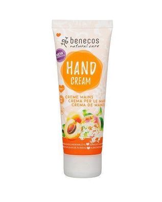 Benecos Natural Hand Cream Aprikose & Holunderblüte, 75 ml