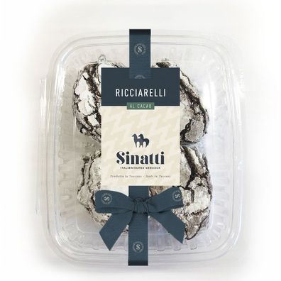 Ricciarelli mit Mandeln und Kakao