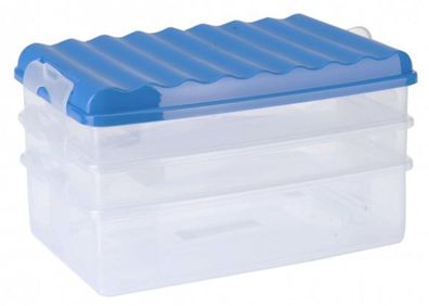 Frischhaltebox Stapelbox 3 Ebenen mit Deckel Frischhaltedose Dose Box