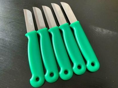5x Solingen Küchenmesser GRÜN Obstmesser Schälmesser Allzweckmesser Messer
