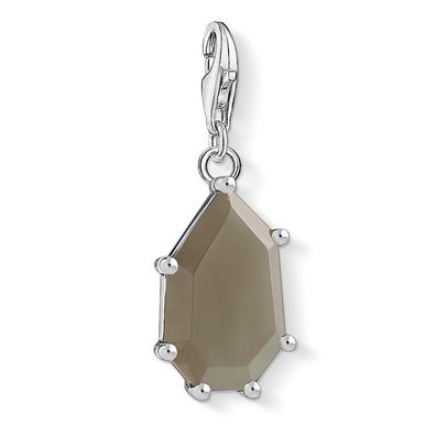 Thomas Sabo Schmuck Charm-Anhänger Achattropfen Braun 1541-507-2