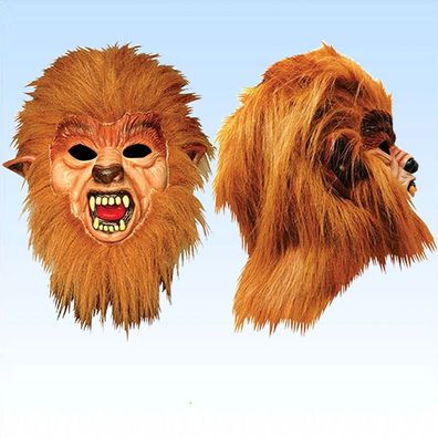 Werwolf Vollmaske Teen Wolf Maske Tier Tiermaske Horrormaske Halloweenmaske