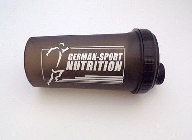 German-Sport Nutrition Shaker 0,7l Rauchglas Sport Fitness Studio Training Flasche